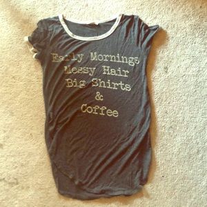 Fun grey shirt (look in description for saying)